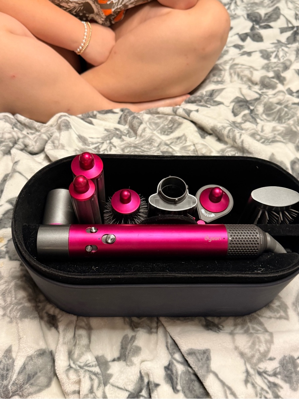 Dyson Pink and Silver Multi-Tool Styler Set